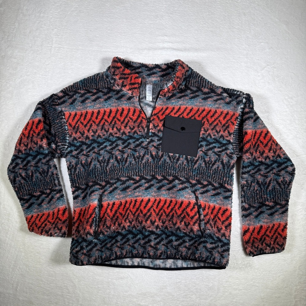 Marika Sherpa Fleece Quarter Zip Pullover‎ Sweater Pattern Size L